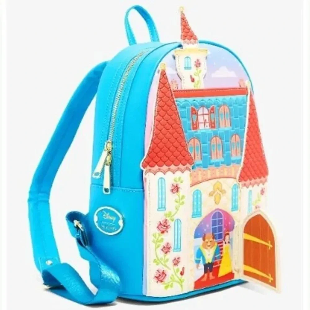 Her Universe Disney Beauty and the Beast Swinging Door Castle Mini Backpack‎